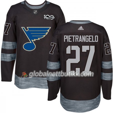 St. Louis Blues Hockeydrakt Alex Pietrangelo 27 1917-2017 100th Anniversary Svart Adidas Authentic - Herre